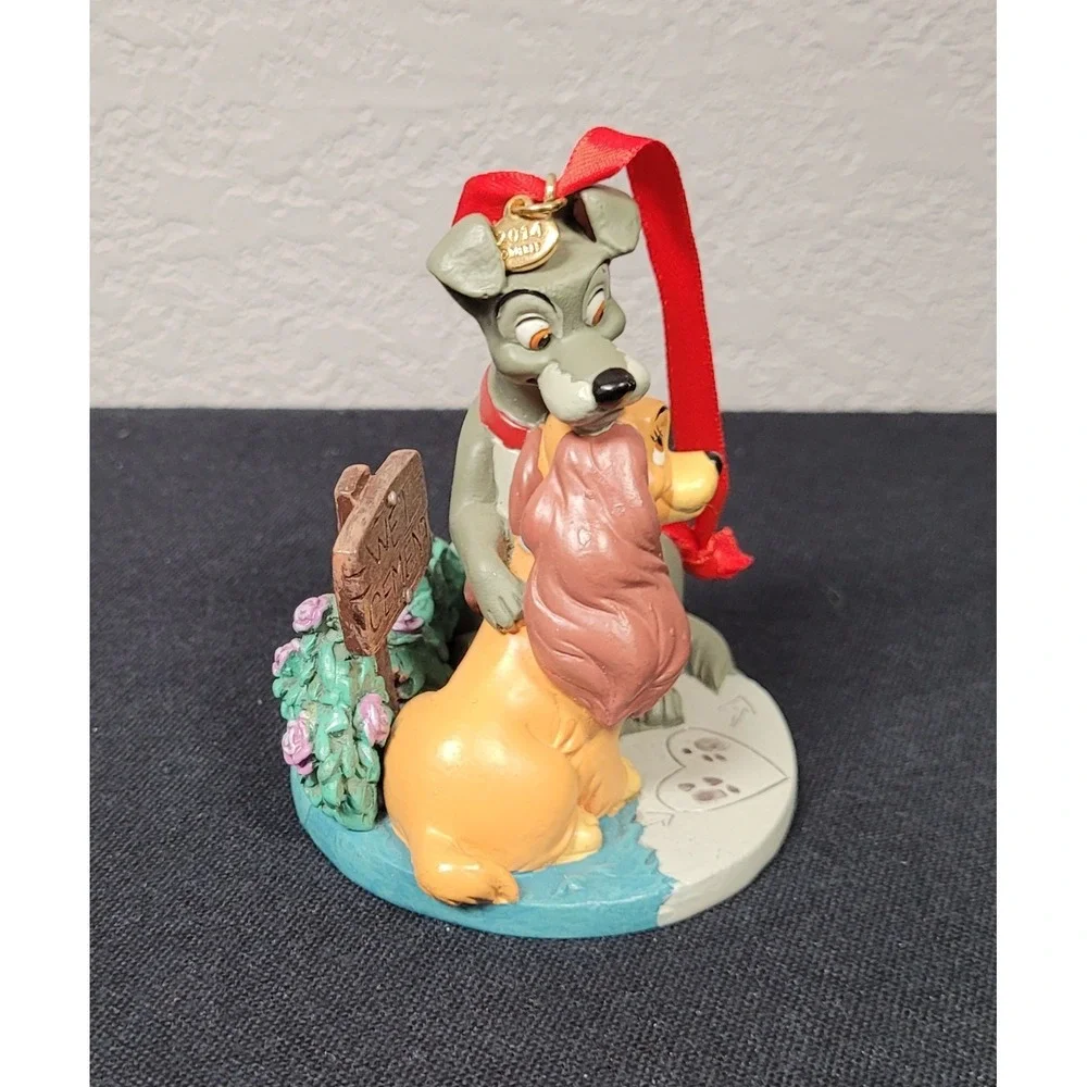 Disney Store Lady and the Tramp Wet Cement Sketchbook Christmas Ornament 2014